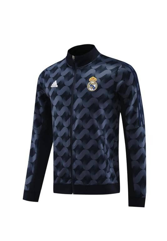 23/24 Real Madrid Black Full Zipper Jacket+Pants - Image 9
