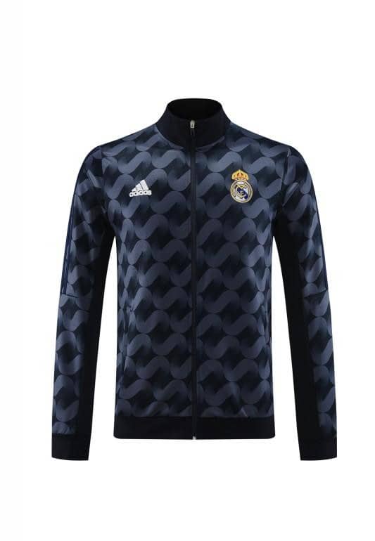23/24 Real Madrid Black Full Zipper Jacket+Pants - Image 10