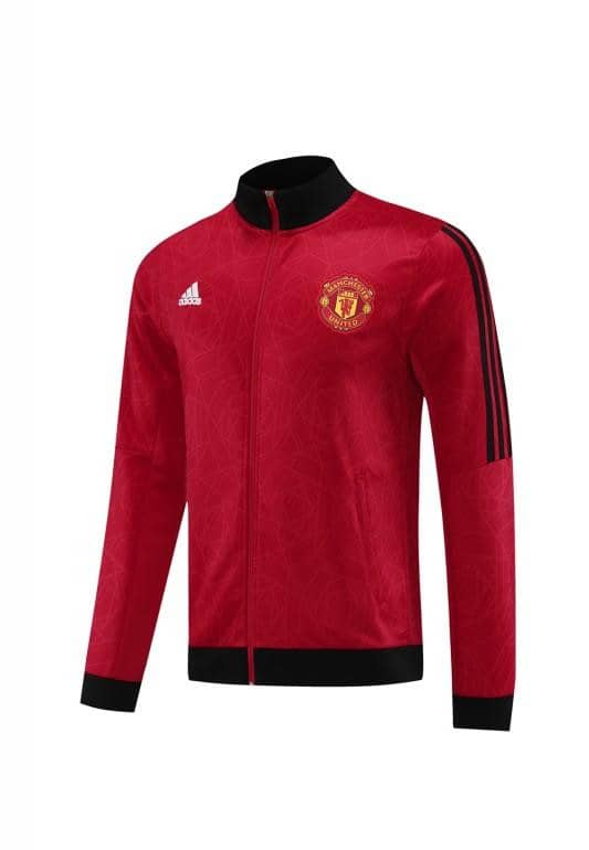 23/24 Manchester United Red Full Zipper Jacket+Pants - Image 9