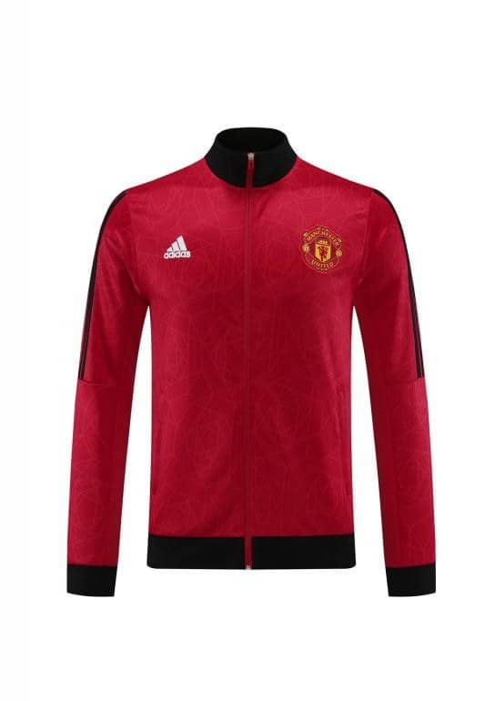 23/24 Manchester United Red Full Zipper Jacket+Pants - Image 10