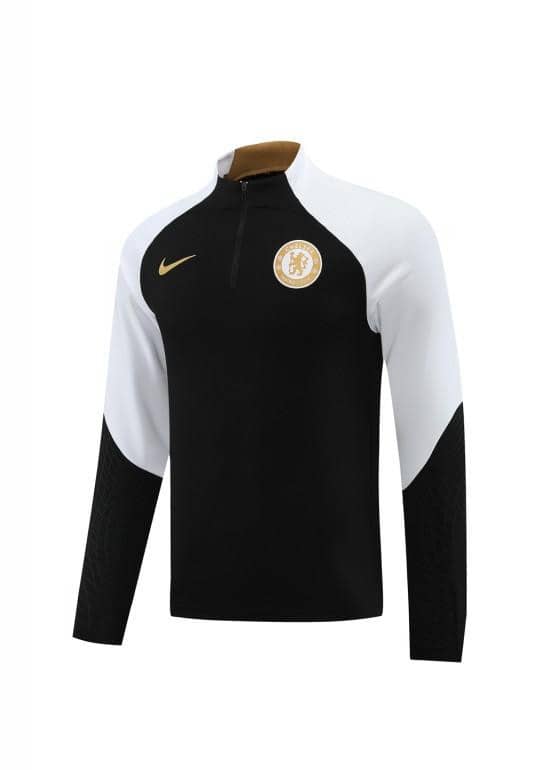 23/24 Chelsea Black Half Zipper Jacket+Pants - Image 19