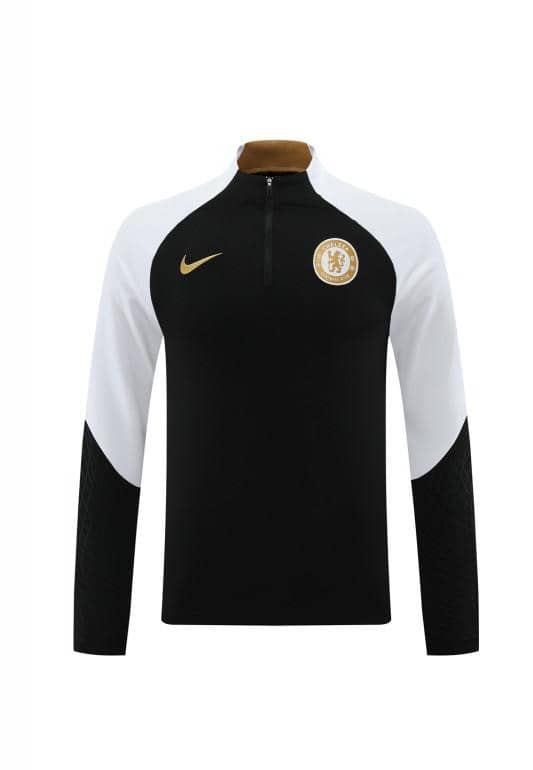 23/24 Chelsea Black Half Zipper Jacket+Pants - Image 20