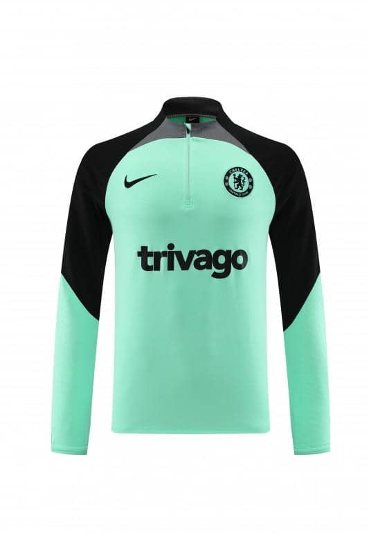 23/24 Chelsea Green/Black Half Zipper Jacket+Pants - Image 6