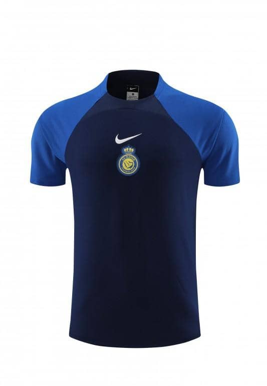23/24 Al-Nassr Black/Blue Short Sleeve Jersey+Shorts - Image 6