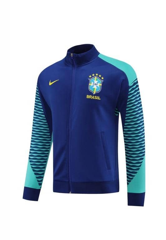 23/24 Brazil Blue Full Zipper Jacket+Pants - Image 10