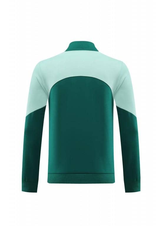 23/24 Adidas White/Green Full Zipper Hooide Jacket+Pants - Image 12
