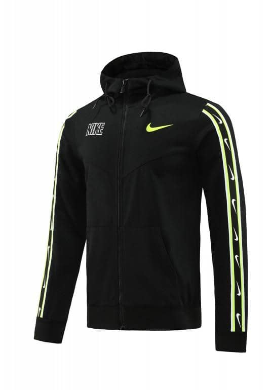 23/24 NIKE Black/Green Full Zipper Hooide Jacket+Pants - Image 17