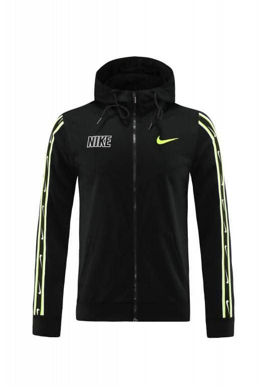 23/24 NIKE Black/Green Full Zipper Hooide Jacket+Pants - Image 18