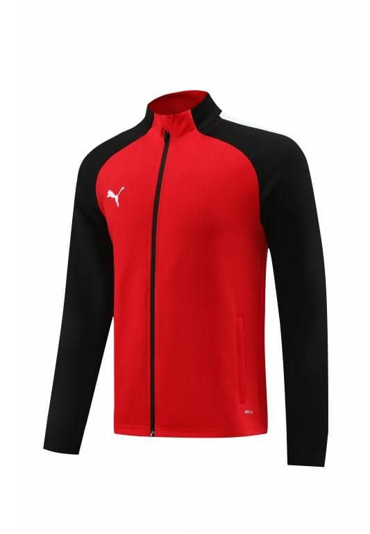 23/24 PUMA Black/Red Full Zipper Hooide Jacket+Pants - Image 3
