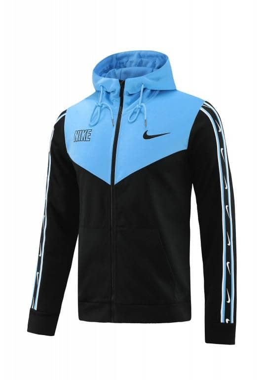 23/24 NIKE Black/Blue Full Zipper Hooide Jacket+Pants - Image 15
