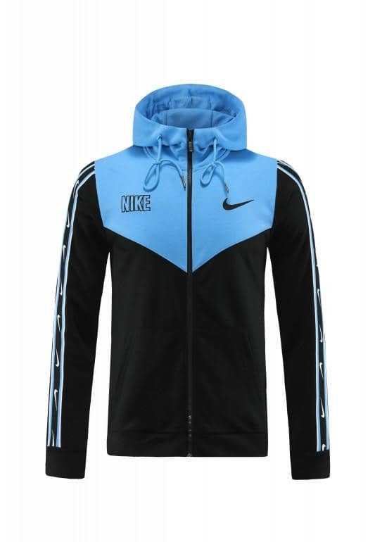 23/24 NIKE Black/Blue Full Zipper Hooide Jacket+Pants - Image 16