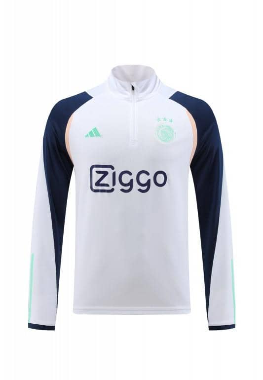 23/24 Ajax White Half Zipper Jacket+ Pants - Image 6