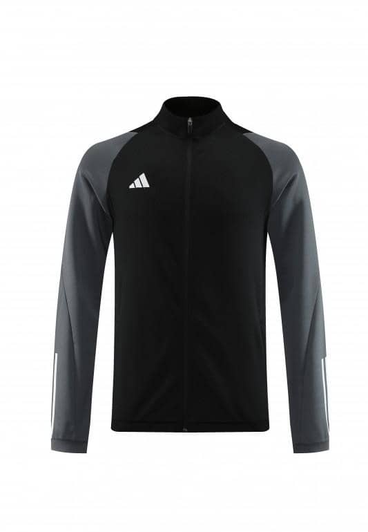 23/24 Adidas Black Grey Full Zipper Jacket+Pants - Image 7