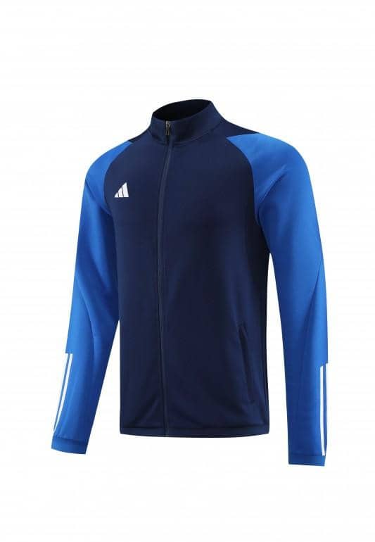 23/24 Adidas Black Blue Full Zipper Jacket+Pants - Image 7