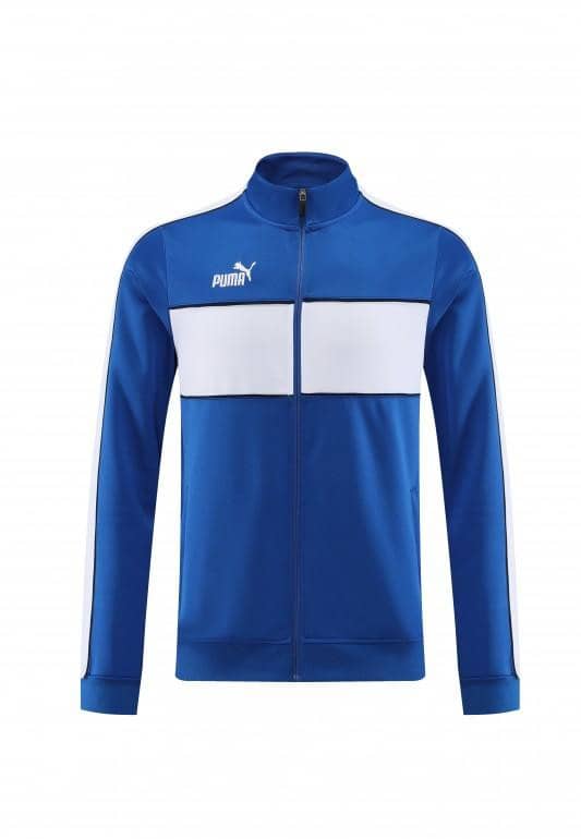 23/24 Puma Blue White Full Zipper Jacket+Pants - Image 6