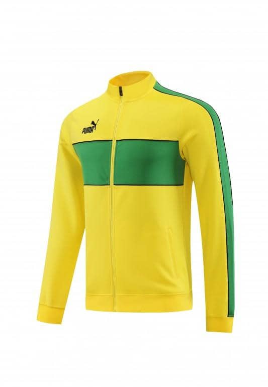 23/24 Puma Yellow Green Full Zipper Jacket+Pants - Image 6