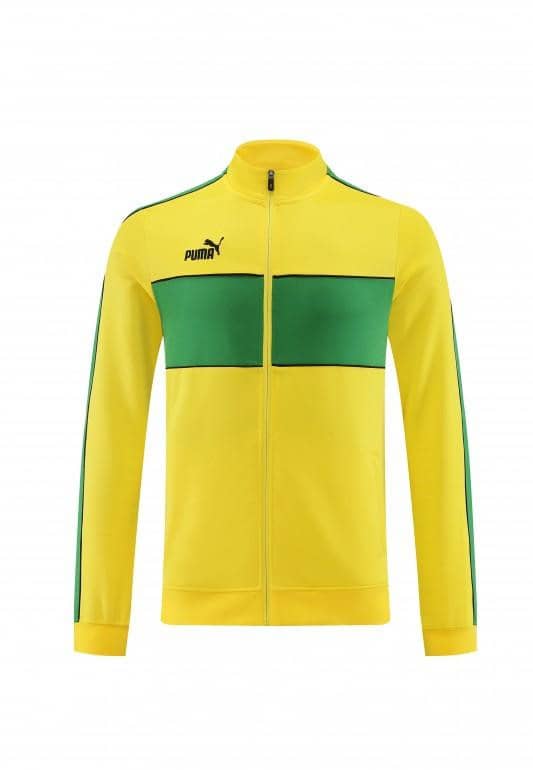 23/24 Puma Yellow Green Full Zipper Jacket+Pants - Image 7
