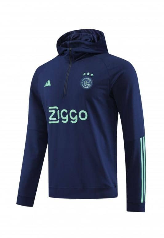 23/24 Ajax Navy Hoodie Full Zipper Jacket+Pants - Image 5