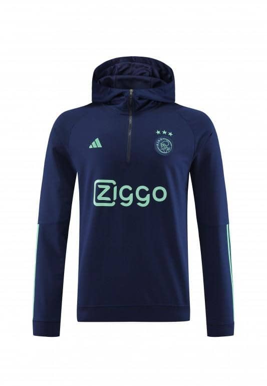 23/24 Ajax Navy Hoodie Full Zipper Jacket+Pants - Image 6