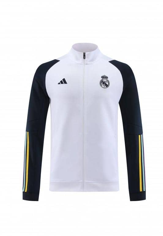23/24 Real Madrid White Full Zipper Jacket+Pants - Image 8