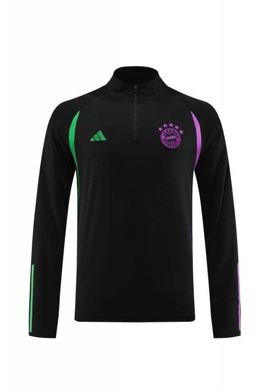 23/24 Bayern Munich Black Purple Full Zipper Jacket+Pants - Image 5