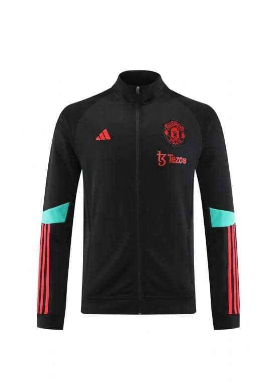 23/24 Manchester United Black Full Zipper Jacket+Pants - Image 6