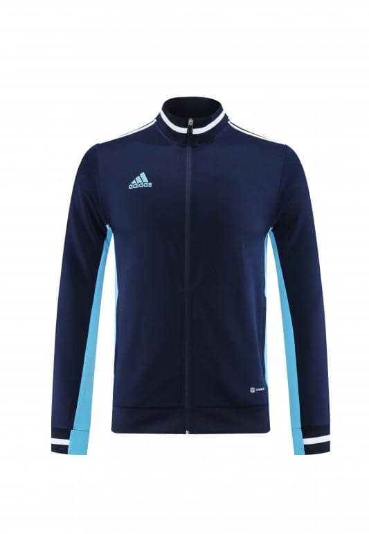 2023 Adidas Black Blue Full Zipper Jacket +Pants - Image 17