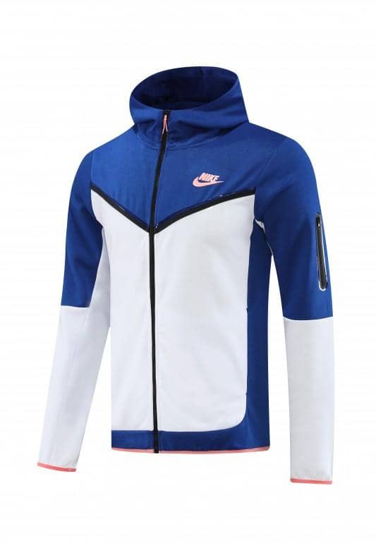 2023 Nike White Blue Full Zipper Hoodie Jacket +Pants - Image 12