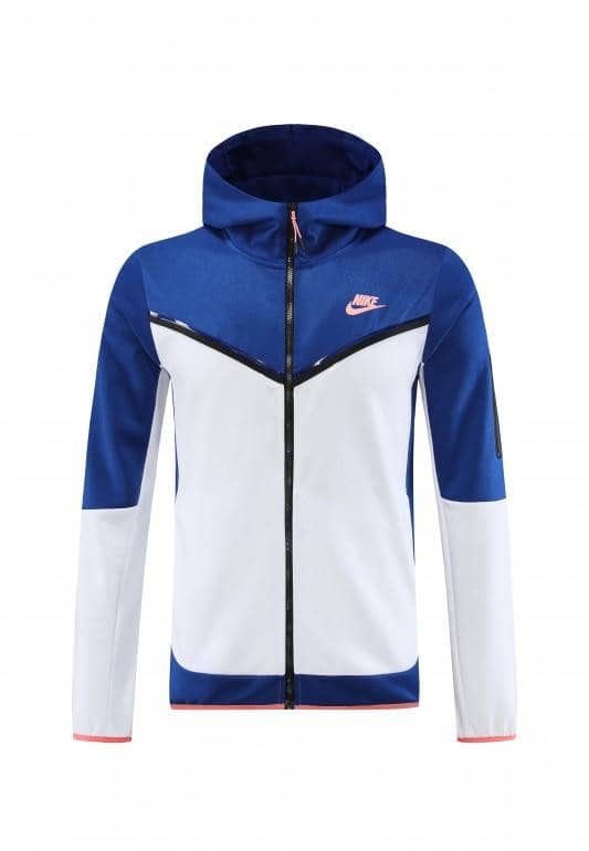 2023 Nike White Blue Full Zipper Hoodie Jacket +Pants - Image 13