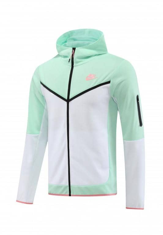 2023 Nike White Green Full Zipper Hoodie Jacket +Pants - Image 12