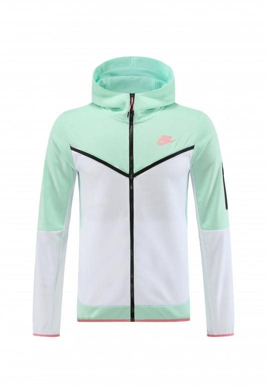 2023 Nike White Green Full Zipper Hoodie Jacket +Pants - Image 13