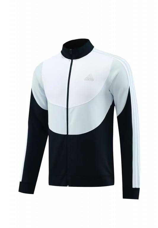 23/24 Adidas White/Black Full Zipper Hooide Jacket+Pants - Image 13