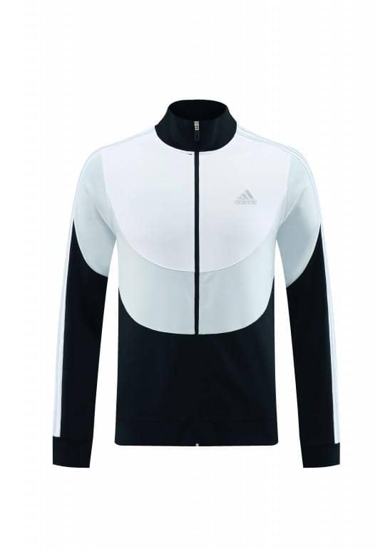 23/24 Adidas White/Black Full Zipper Hooide Jacket+Pants - Image 14