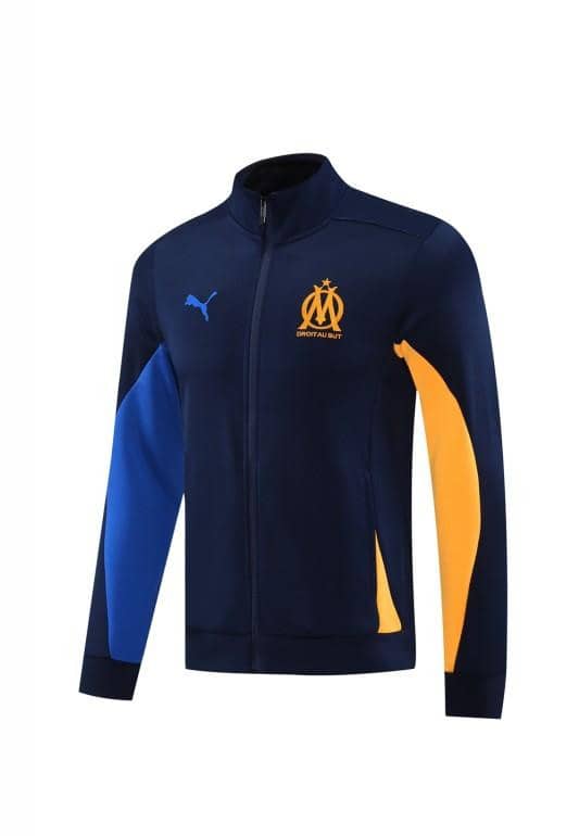 24/25 Olympique Marseille Navy Full Zipper Jacket +Long Pants - Image 22