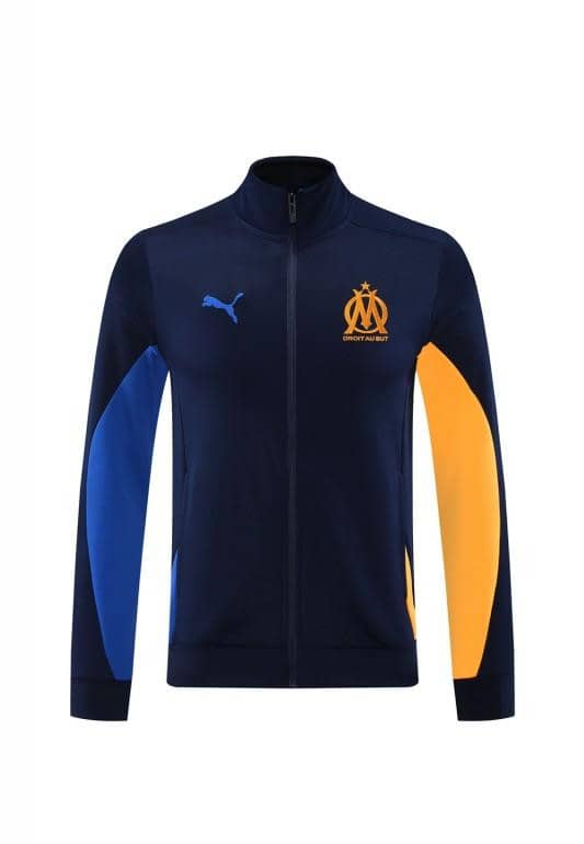 24/25 Olympique Marseille Navy Full Zipper Jacket +Long Pants - Image 23