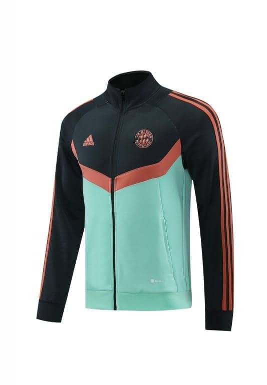 24/25 Bayern Munich Black/Green Full Zipper Jacket +Long Pants - Image 23
