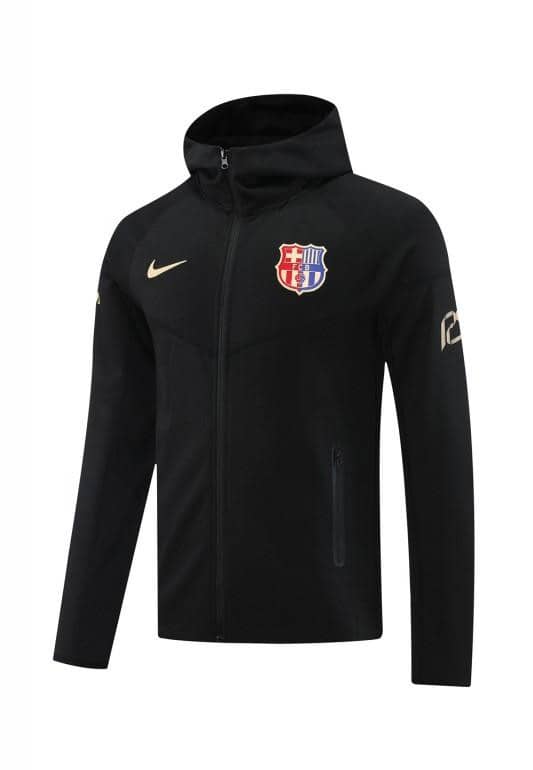 24/25 Barcelona Black Hoodie Full Zipper Jacket +Long Pants - Image 23
