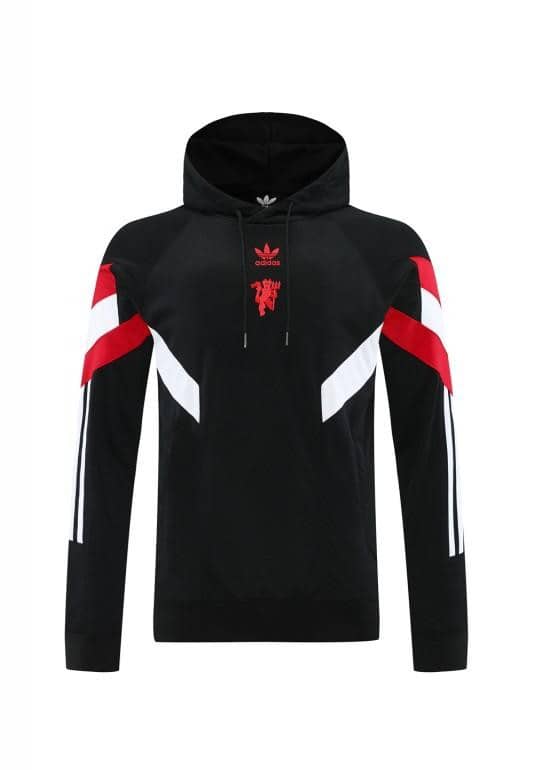 24/25 Manchester United Black Hoodie Jacket +Long Pants - Image 24
