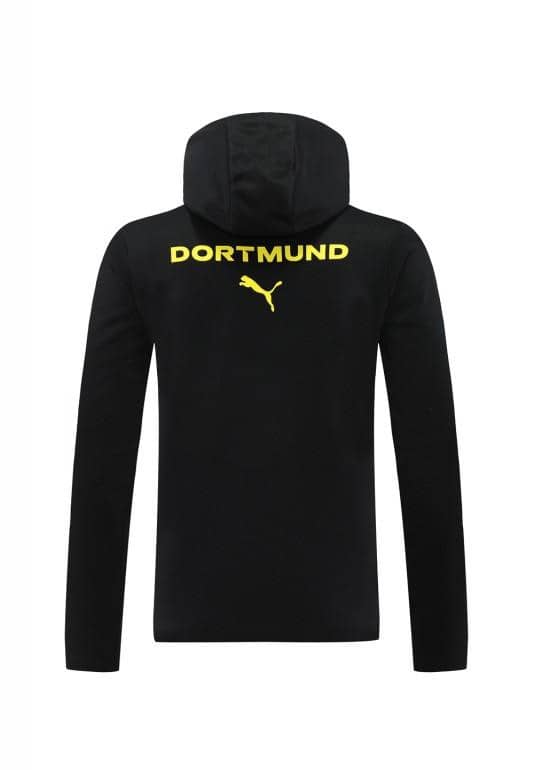 24/25 Borussia Dortmund Black Hoodie Full Zipper Jacket +Long Pants - Image 21