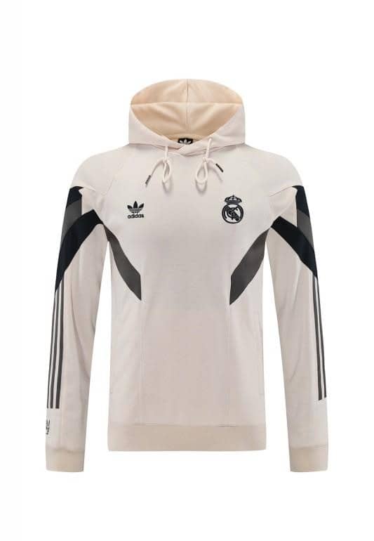 24/25 Real Madrid Light Yellow Hoodie Jacket +Long Pants - Image 24