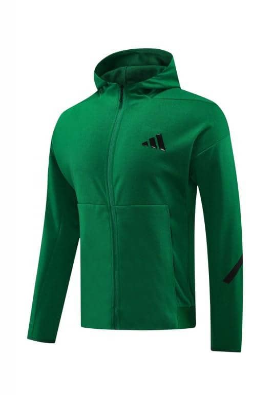 2024 Adidas Green Hoodie Full Zipper Jacket +Long Pants - Image 22