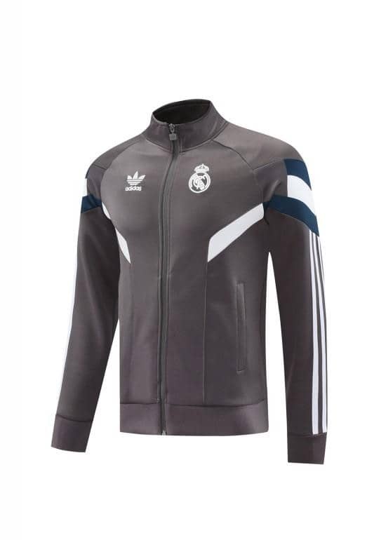 24/25 Real Madrid Grey Full Zipper Jacket +Long Pants - Image 23