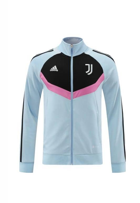 24/25 Juventus Light Blue/Black Full Zipper Jacket +Long Pants - Image 24