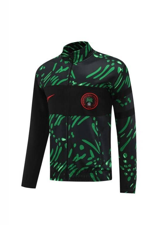 2024 Nigeria Black/Green Full Zipper Jacket +Long Pants - Image 14