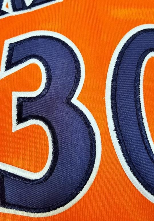 Men's Stephen Curry Orange Retro Classic Team Jersey - Image 5