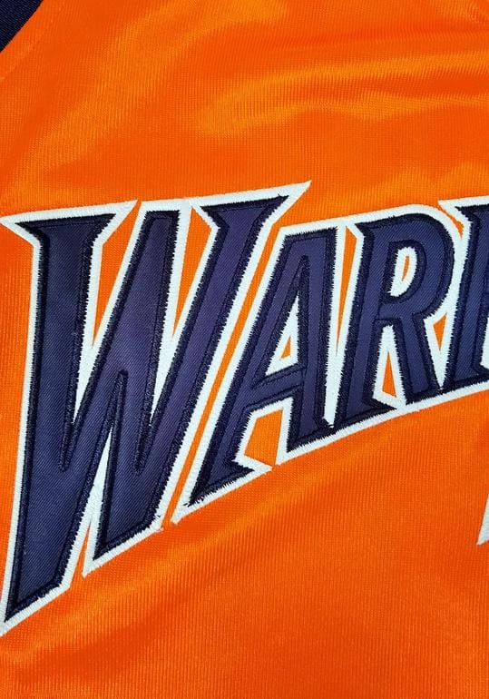 Men's Stephen Curry Orange Retro Classic Team Jersey - Image 6