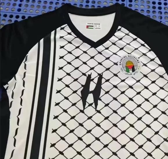 24/25 Palestine Black Kuffiyeh Jersey - Image 3
