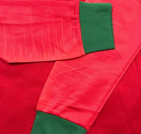 Retro 2018 Portugal Home Long Sleeve Jersey - Image 4