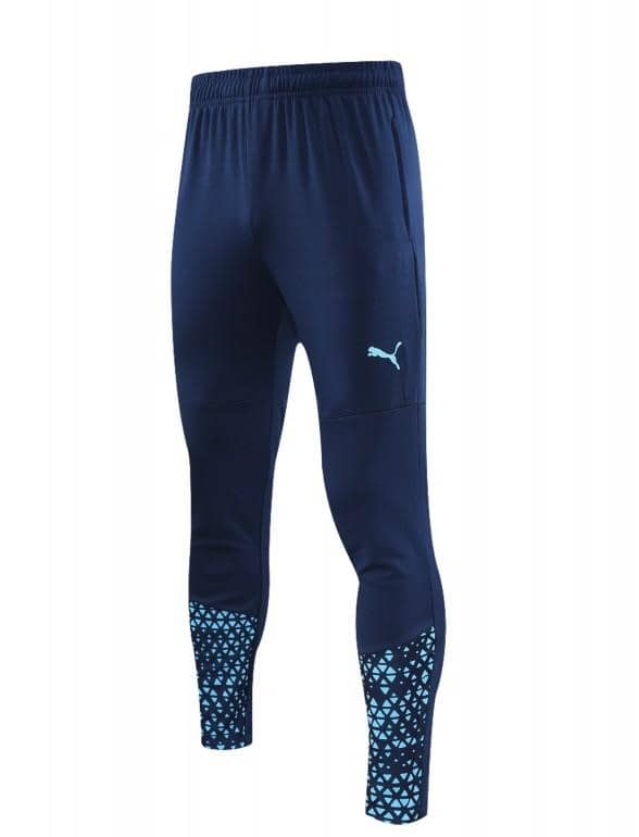 23/24 Olympique Marseille Blue Half Zipper Jacket+ Pants - Image 4