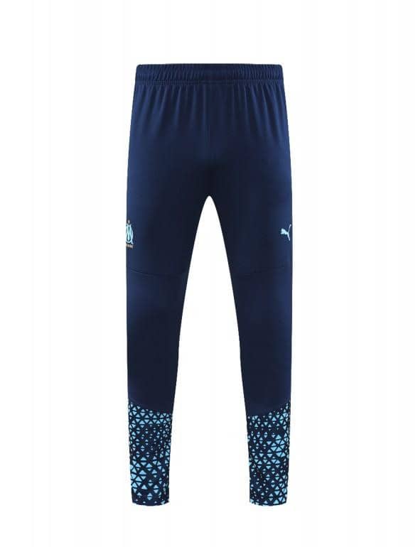 23/24 Olympique Marseille Blue Half Zipper Jacket+ Pants - Image 5